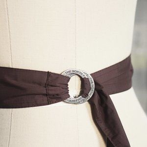 North face brown adjustable belt